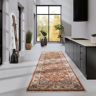 Villeroy & Boch Teppich Egon, rechteckig, Höhe: 7 mm, Orientalisch, Fransen, Läufer, Wohnzimmer, Schlafzimmer, Klassisch