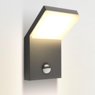 Maxkomfort Außen-Wandleuchte 1505A, mit Bewegungsmelder, LED fest integriert, Warmweiß, 3000K, Außenwandleuchte