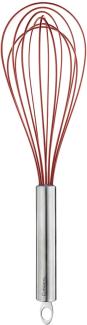 Cuisipro 74695005 Silikon Ballon-Schneebesen, 25. 4 cm, rot