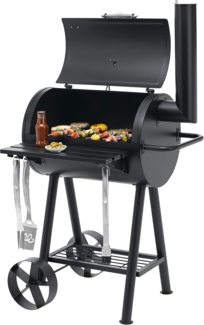 tepro Holzkohlegrill Grillfass Berkeley, Grillfläche: ca. 64,5x43,5 cm, Schwarz