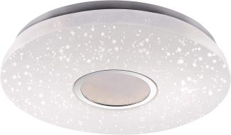 JUST LIGHT 14227-16 LED Deckenleuchte JONAS weiß rund 42cm Sternenhimmel CCT