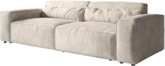 Big-Sofa Sirpio L 260x110 cm Mikrofaser, beige