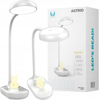 Forever Light 4,5W LED-Schreibtischlampe – Dimmbare Lampe mit Touch-Steuerung und Akku