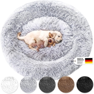 Wahre Tierliebe Tierbett - Flauschiges Hundebett Fluffy Plus, Deutschlands Original, 100% Polyester, Made in Germany, Verschiedene Größen und Farben, waschbarer Bezug