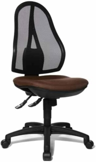 Topstar OP200G08 Open Point SY, Bürostuhl, Schreibtischstuhl, ergonomisch, Bezug dunkelbraun