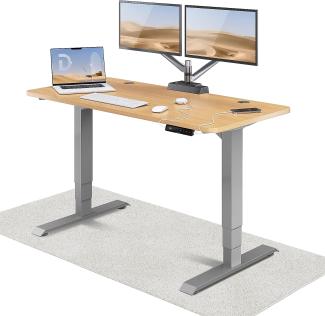 Höhenverstellbarer Schreibtisch (140 x 70 cm) - Schreibtisch Höhenverstellbar Elektrisch mit Flüsterleisem Dual-Motor & Touchscreen - Hohe Tragfähigkeit - Stehtisch von Desktronic