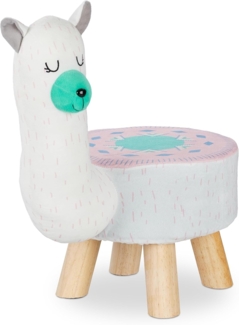 Relaxdays 'Lama' Tierhocker weiß