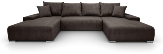 Lookway Wohnlandschaft LAVIO U – großes Ecksofa in U-Form, modernes Design, 348x188x93 cm