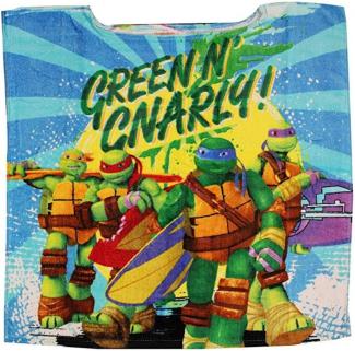 Teenage Mutant Ninja Turtles Badeponcho ohne Kapuze aus 100% Baumwolle 50x50 cm