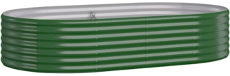vidaXL Hochbeet Verzinkter Stahl 175x100x36 cm Grün 318988