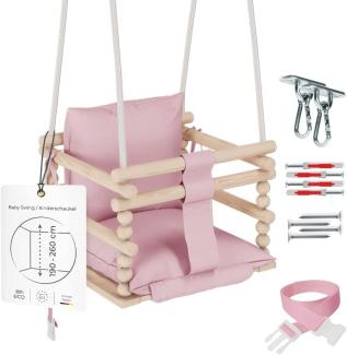 MAMOI® Babyschaukel Holz | Indoor Babyschaukel | Kinderschaukel Indoor | Babyschaukel 3 in 1 + SICHERHEITSGURT | Holzschaukel Baby | Kleinkindschaukel | Kinderschaukel Holz | CE | 100% ECO | Made in EU