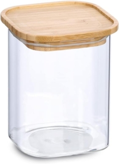 Vorratsglas mit Bambusdeckel - 11 x 11 x 14cm