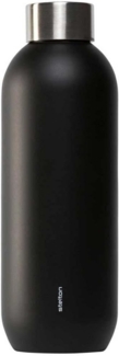 Stelton Keep Cool doppelwandig steel Trinkflasche 0,6 L black