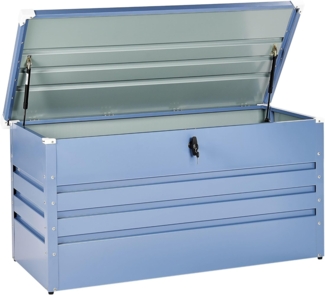 Aufbewahrungsbox CEBROSA Metall 132 cm 62 cm Blau