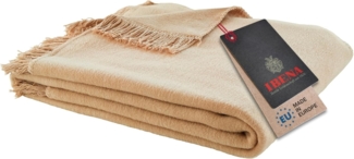 Ibena Uni Decke Braga camel 150x200