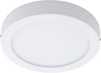 Eglo 96168 FUEVA 1 Aufbauleuchte in weiß 22W H:4 Ø 30cm IP44