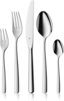 WMF Boston Besteck Set 12 Personen, Essbesteck 60 teilig, Monobloc-Messer, Cromargan Edelstahl poliert, glänzend, spülmaschinenfest
