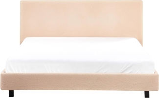 Wasserbett Bouclé ALBI 160 x 200 cm Beige