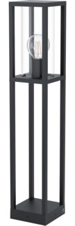 Eglo 98715 Stehleuchte CASCINETTA schwarz klar E27 L:15cm B:15cm H:79,5cm IP44
