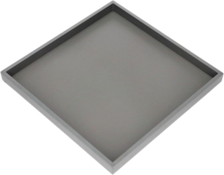 Giftcompany Tablett Neo Tablett quadratisch grau 32cm, Holzfaserplatte