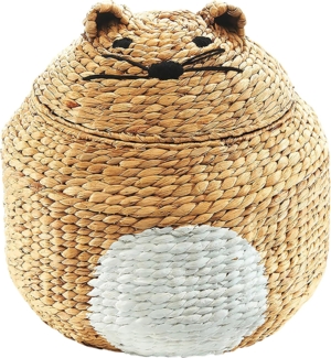 Kobolo Wäschekorb Aufbewahrungskorb Spielzeugkorb Korb KITTY (mit Deckel)