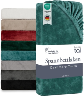 Blumtal Spannbettlaken Spannbettlaken Cashmere Touch - Oeko-TEX zert. Bettlaken, Winter - Plüsch Spannbettlaken aus Mikrofaser