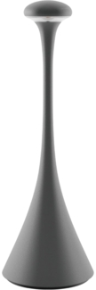 SIGOR LED Tischleuchte Akku-Tischleuchte NUDROP graphitgrau, Dimmbar, 1 LED Platine, 2.700 K / 2.200 K