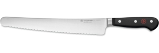 Wüsthof Super Slicer Wave, Classic (1040133126), 26 cm Klinge, geschmiedet, rostfreier Edelstahl, langes Küchenmesser mit Feinschnittwelle
