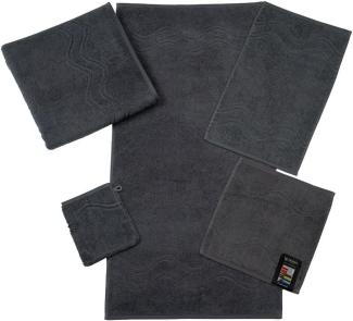 Ross Uni-Walk Handtücher Cashmere 9008 | Seiflappen 30x30 cm | anthrazit