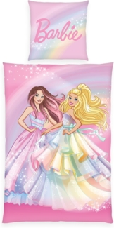 Barbie Bettwäsche Barbie, Renforcé, 2 teilig, Wendebettwäsche
