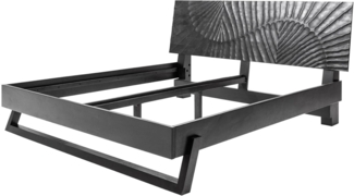 riess-ambiente Bett SCORPION 180x200cm schwarz (Einzelartikel, 1-tlg), Schlafzimmer · Massivholz · Doppel · handmade · Kingsize · Design