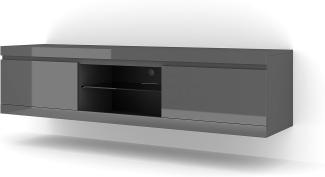 TV-Schrank NET 180 cm grau glänzend universal