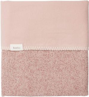 Koeka 'Vigo Flanell' Kinderdecke Old pink/shadow pink