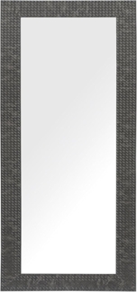 Wandspiegel schwarz rechteckig 50x130 cm PLAISIR