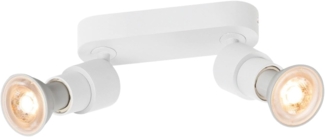 SLV PURI 2.0 Basic, Wand- und Deckenaufbauleuchte, 2 x max. 6W GU10, weiß - Wand- und Deckenleuchten