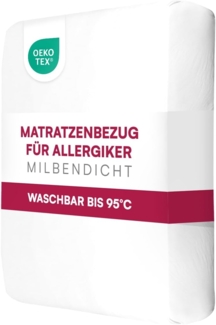 Matratzenschutzbezug Wasser- und Milbendicht Clinotest, allergikerfreundlicher Matratzenbezug mit 2-seitigem Reißverschluss