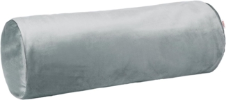 Nackenrollen Hülle ca. 15x40 cm stein-grau beties "Samt&Sonders"