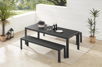 riess-ambiente Gartentisch DESIGNO 205cm anthrazit / schwarz (Einzelartikel, 1-St), wetterfest · Aluminium · Outdoor · Terrasse · bis 8 Personen · Design