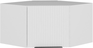 Hanah Home Stylish White Wall Cabinet, 74 x 45 x 74 cm | 100% Melamine Coated Particle Board, 18 mm Thick | Perfect for Modern Storage Solutions