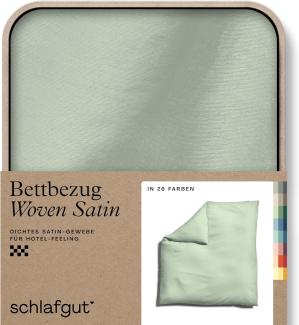 Schlafgut Woven Satin Bettwäsche|Bettbezug einzeln 200x200 cm| green-light