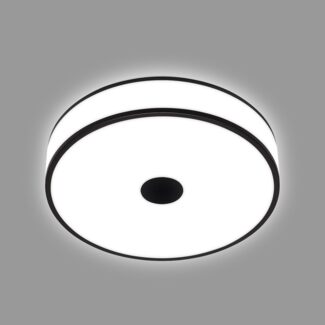 Briloner LED Deckenleuchte Block schwarz-weiß Ø 38 cm neutralweiß