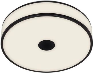 Briloner LED Deckenleuchte Block schwarz-weiß Ø 38 cm neutralweiß