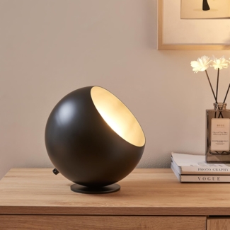 Tischleuchte Lukkodso 1xE27 Ø20x20 cm Metall Schwarz [lux. pro]