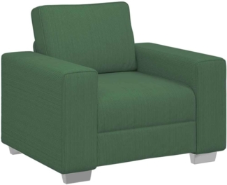 vidaXL Sessel Dunkelgrün 60 cm Cordstoff 4105190