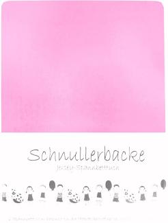 2er Set Baby Jersey Spannbetttuch Schnullerbacke 60/120x70/140 cm blütenrosa