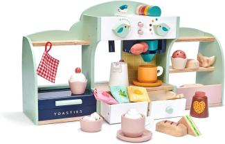 Kinderküchen Zubehör, \"Cafe Birds Nest\", aus Gummibaum Holz, mit Zubehör, tender leaf toys