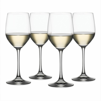 Spiegelau Vino Grande Weißweinkelch, 4er Set, Weißweinglas, Weinglas, Kristallglas, 340 ml, 4510272