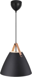 dftp Strap 36 Pendelleuchte 36cm E27 schwarz matt