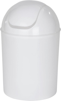 Badezimmer-Abfalleimer weiß Drehdeckel WENKO