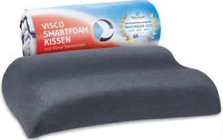 Nackenstützkissen MATAR Kopfkissen, Third of Life, Füllung: Viscoschaum, Bezug: Thermoregulierender Bezug, Nackenwelle & leichter Schulterbogen,Individuell höhenverstellbar